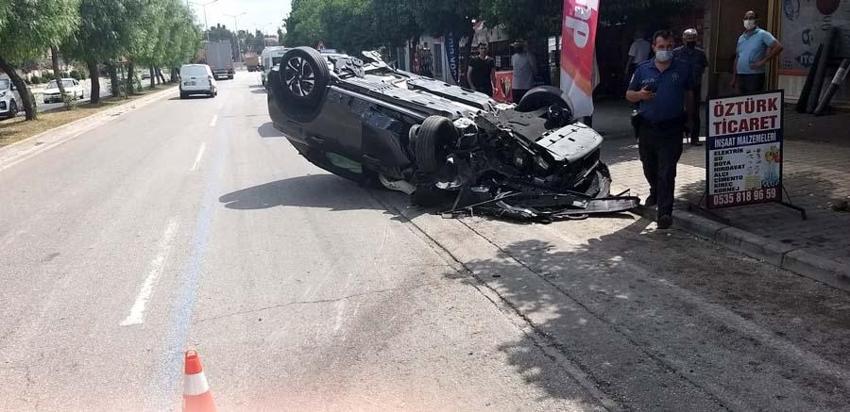 İlker Aksum'un otomobili takla attı! Araçta sıkıştı, son durumu...