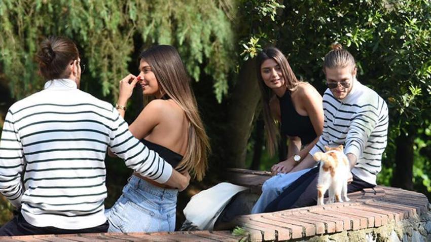Korcan Kol ve sevgilisi Duygu Özlen'in romantik anları!