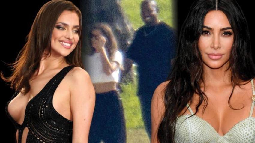 Magazin dünyası şokta! Kanye West ve Irina Shayk aşkı belgelendi