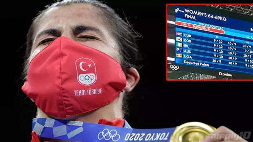 Busenaz Sürmeneli'nin altın madalyasına Ugandalı hakem damgası! Verdiği puan ortaya çıkınca...