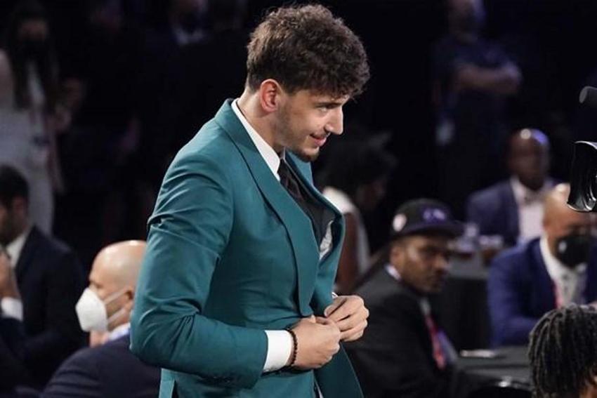 NBA Draft 2021'de Alperen Şengün'ün takımı Houston Rockets oldu! Türk bayrağı detayı törene damga vurdu...