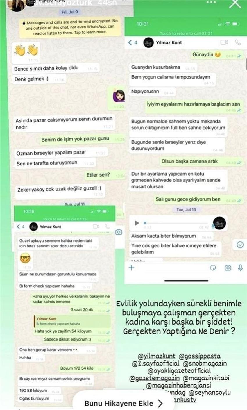 Sevda Erginci'den manidar paylaşım! Sevda Erginci ile Yılmaz Kunt'u ifşa ayırmıştı...