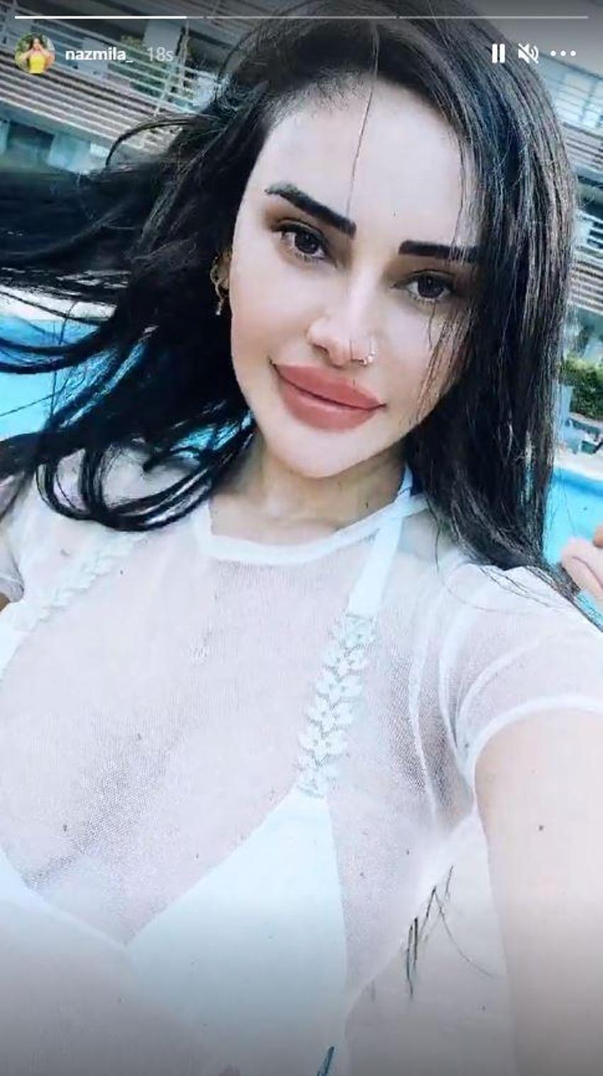 Naz Mila transparan mayosuyla şaşırttı!