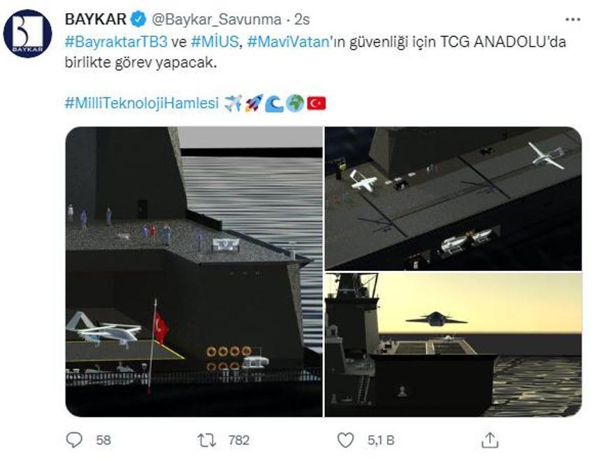 Bayraktar TB3 ile Muharip İnsansız Uçak Sistemi güçlerini birleştirdi! Resmen açıklandı: TCG Anadolu'da...