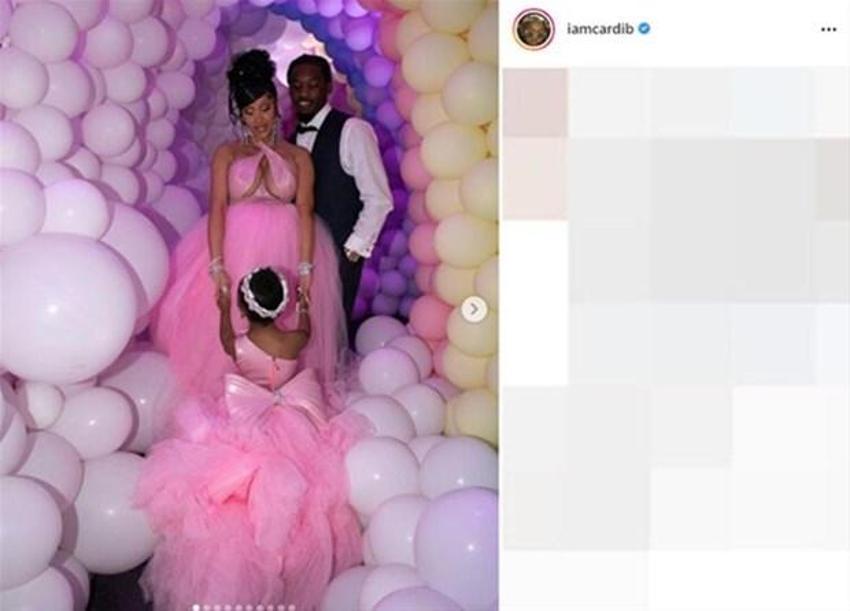 Cardi B'den üç yaşındaki kızına 124 bin dolarlık gerdanlık!