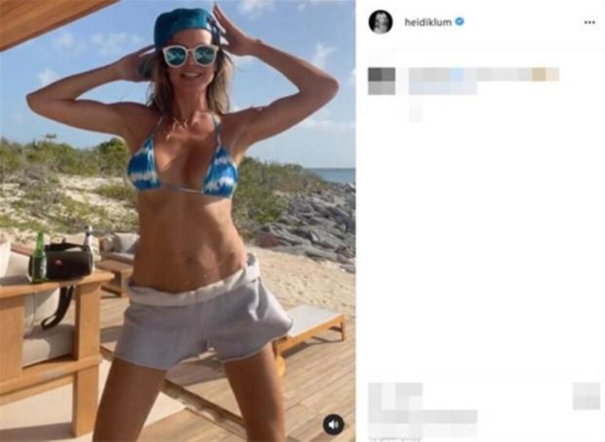 Heidi Klum'dan olay dans! Yoruma kapalı...