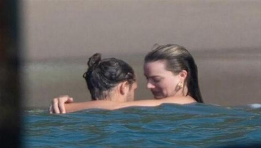 Margot Robbie'den eşiyle mutluluk tablosu!
