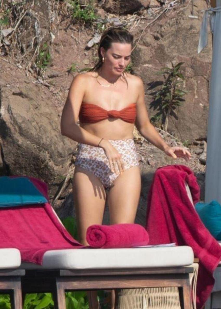 Margot Robbie'den eşiyle mutluluk tablosu!