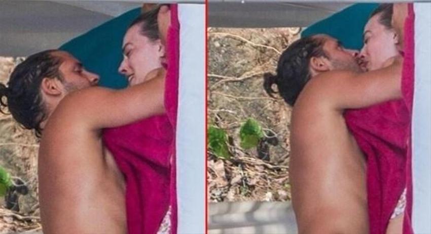 Margot Robbie'den eşiyle mutluluk tablosu!