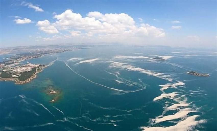 Marmara'da şaşırtan değişim! İstanbul’daki müsilaj uzaydan görüntülendi...