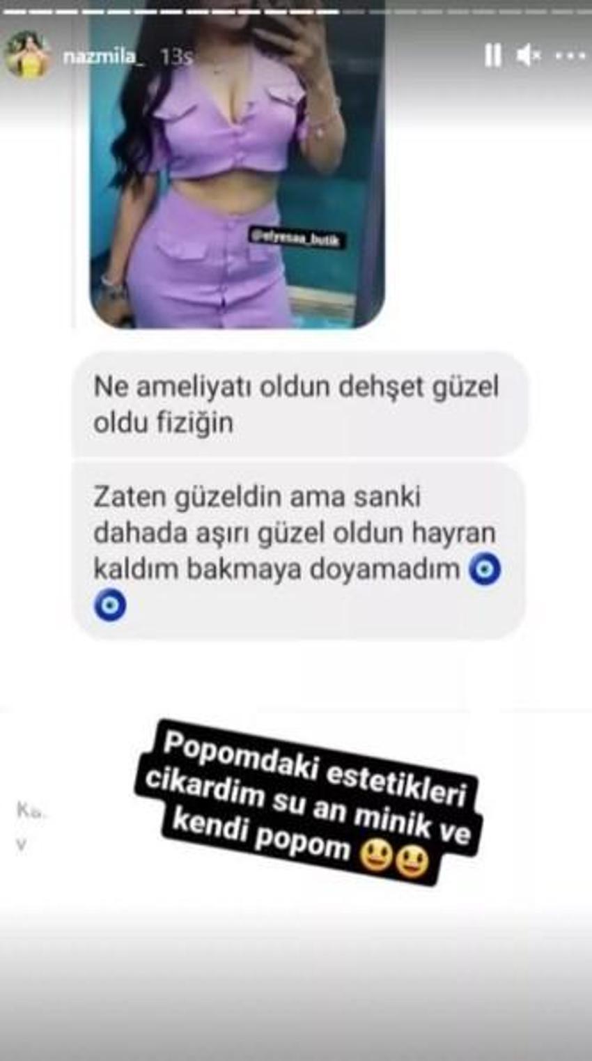 Naz Mila'dan takipçisine olay yanıt!