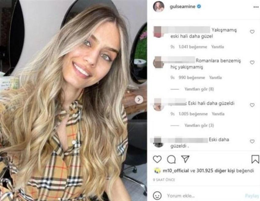 Amine Gülşe imaj değiştirdi! Hayranları yorum yaptı...