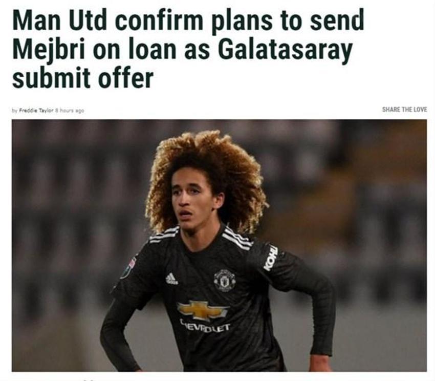 Manchester United'dan onay çıktı! Hannibal Mejbri Galatasaray'a...