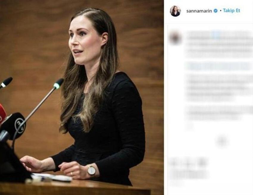 Finlandiya Başbakanı Sanna Marin dünyada yine gündem oldu! Cesur pozlar ve göğüs dekoltesinden sonra...
