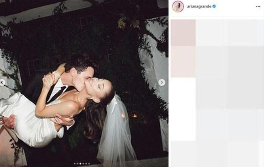 Ariana Grande'nin düğün fotoğrafları ortaya çıktı!