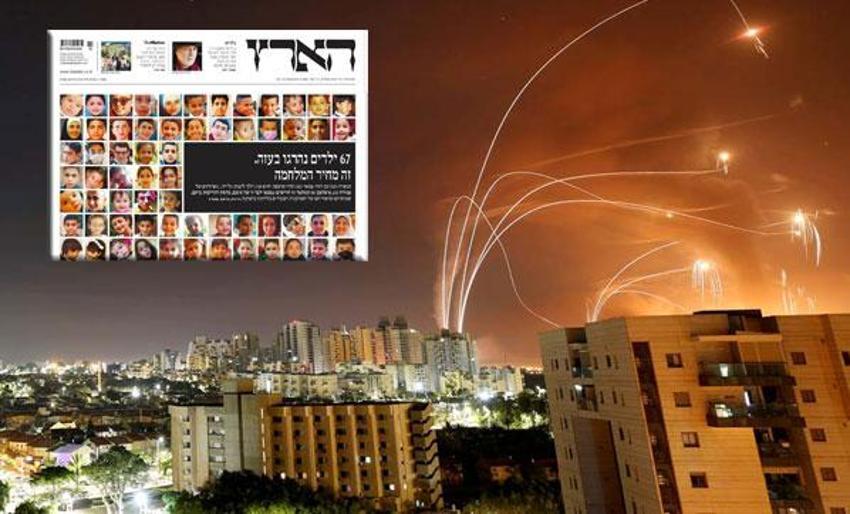 İsrail basını Gazze'deki katliamı itiraf etti! Haaretz gazetesi manşetten verdi...