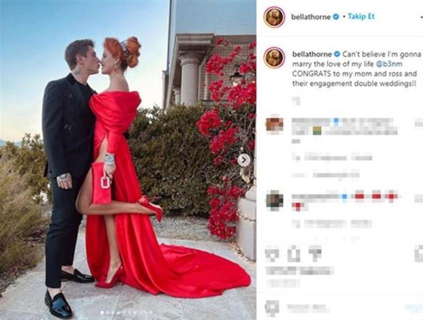 Bella Thorne'dan nişan pozları!