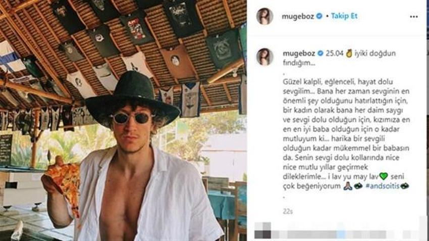 Müge Boz aşka geldi: İyi ki doğdun hayat dolu sevgilim