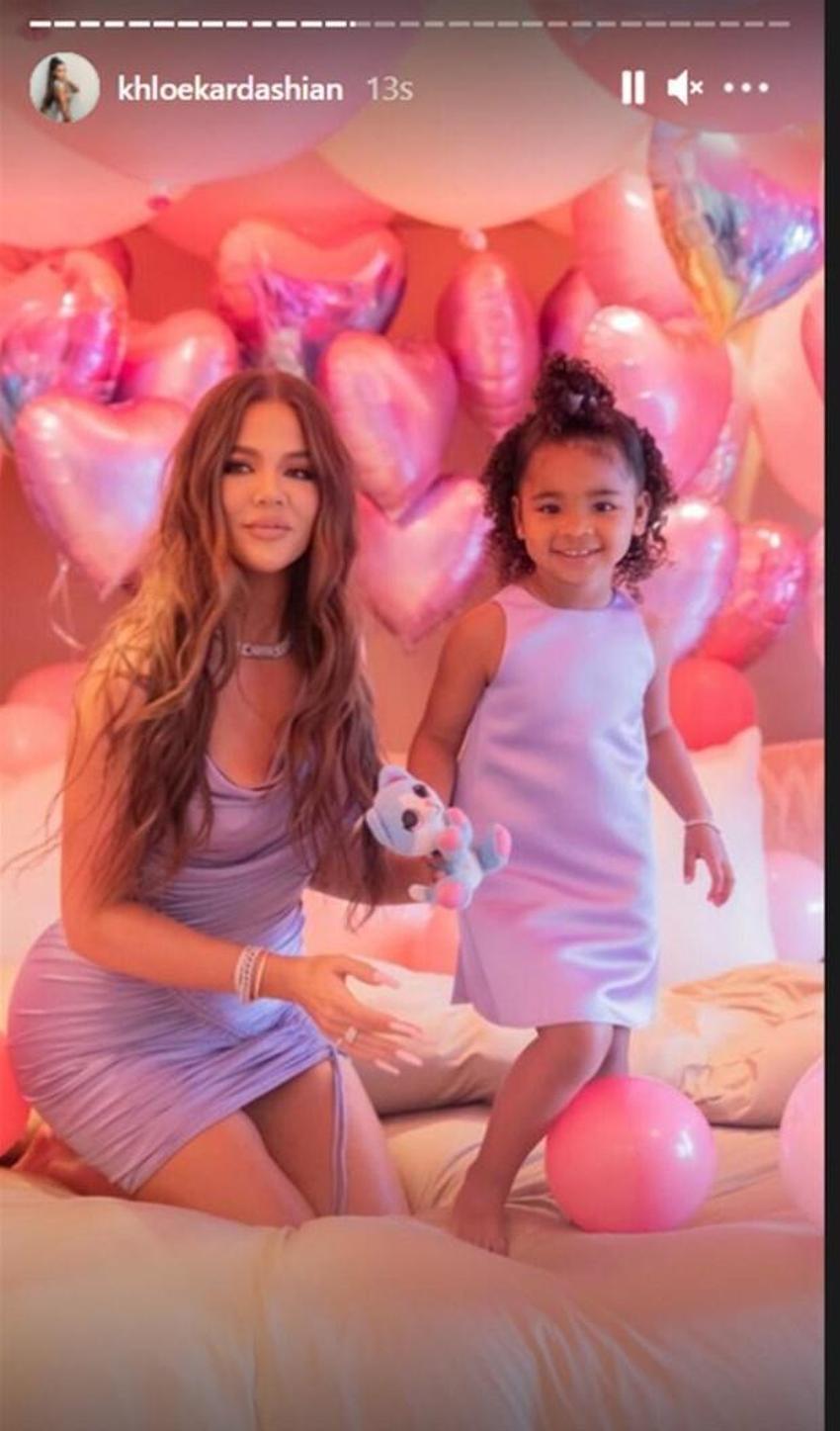 Khloe Kardashian'dan kızı için lüks parti!