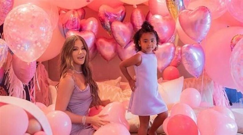 Khloe Kardashian'dan kızı için lüks parti!