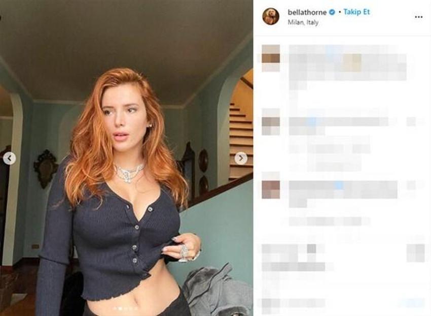 Bella Thorne nişan yüzüğünü gösterdi!