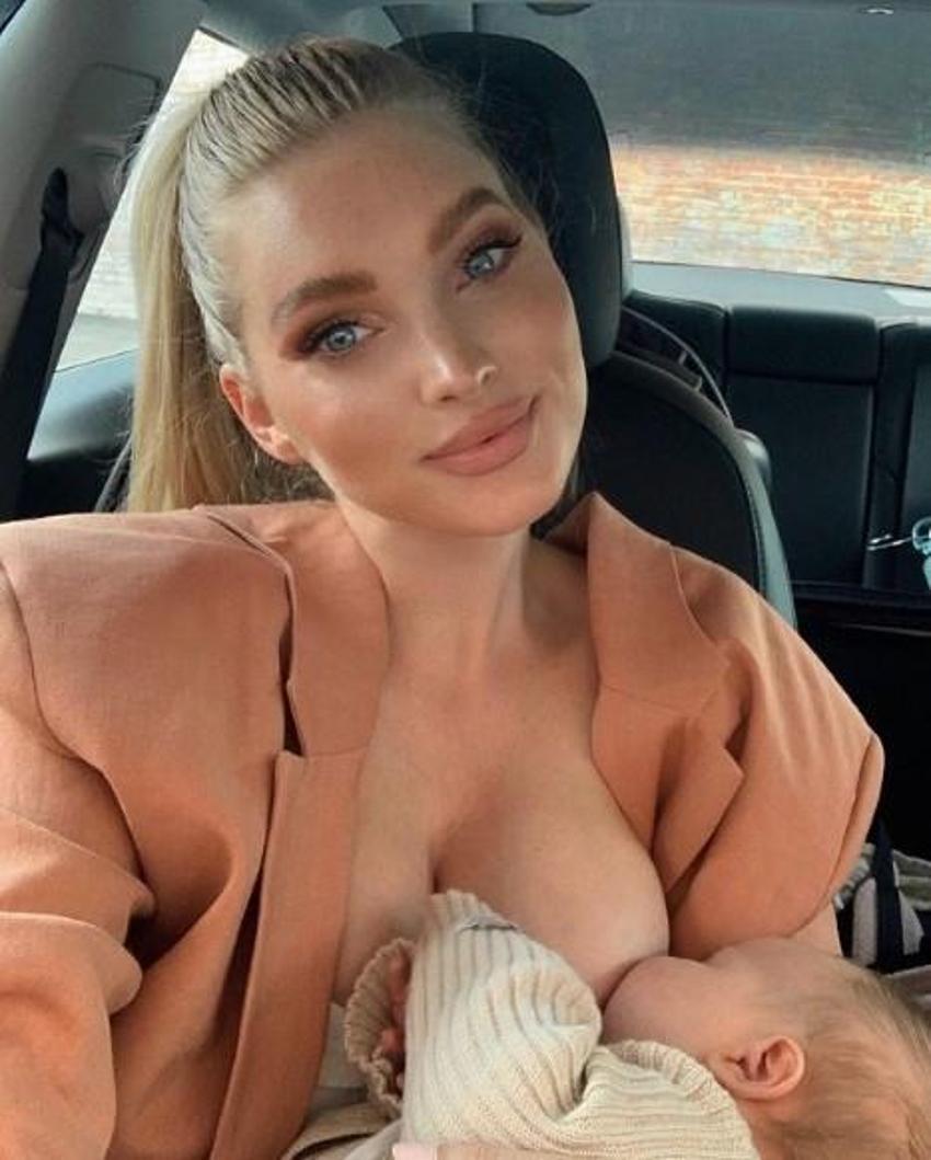 Emzirme pozları çok konuşulan Elsa Hosk'tan yanıt geldi!