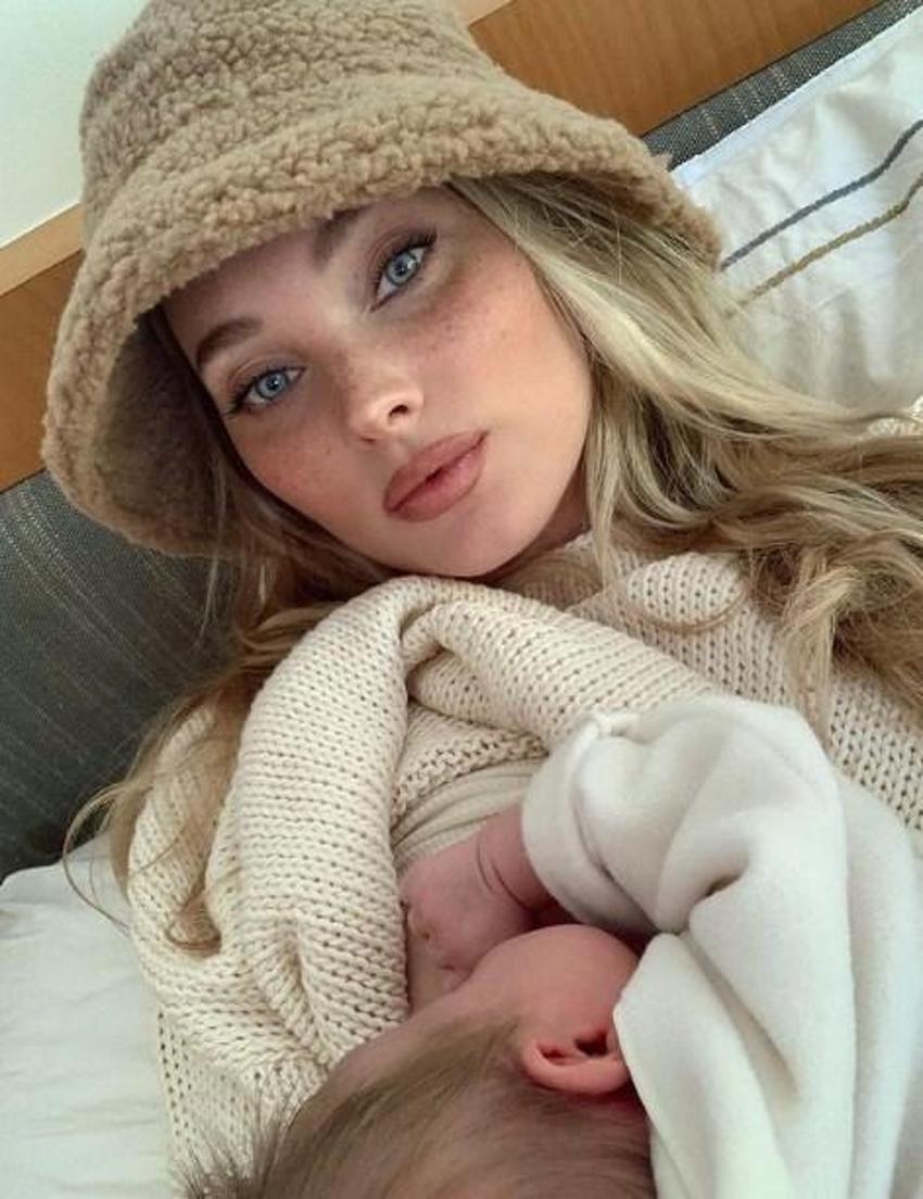 Emzirme pozları çok konuşulan Elsa Hosk'tan yanıt geldi!