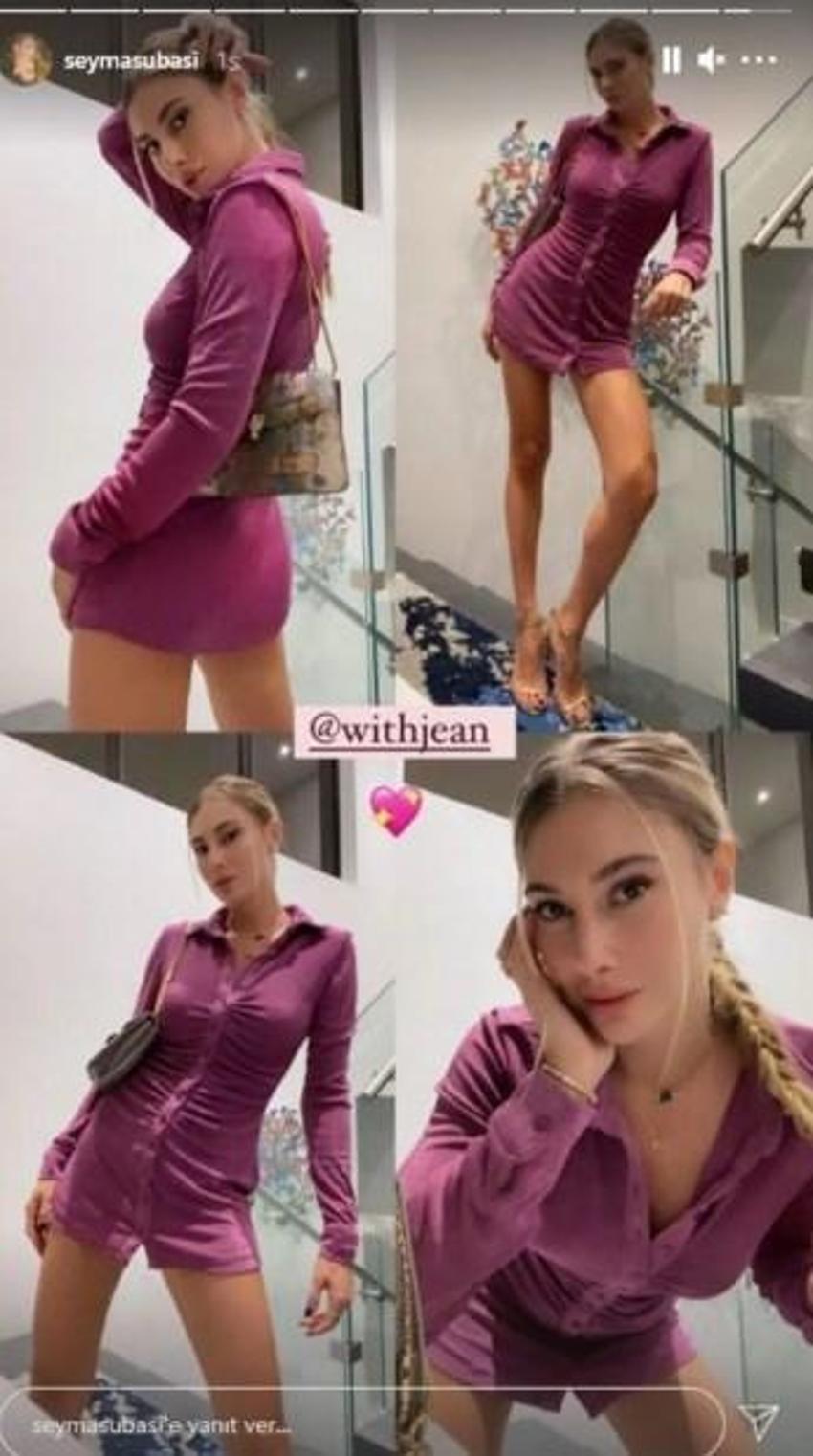 Şeyma Subaşı süper mini elbisesiyle olay oldu!