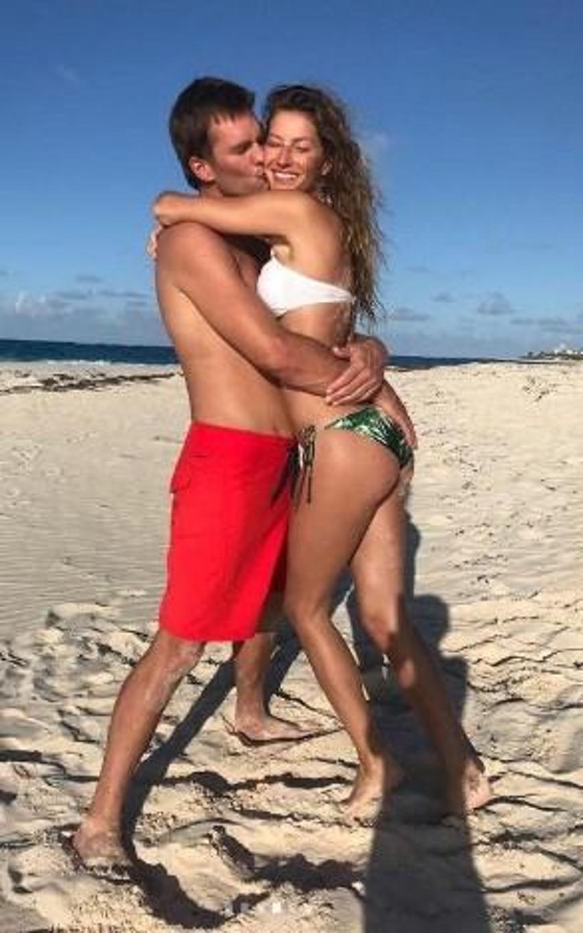 Gisele Bündchen-Tom Brady çiftinden romantik kutlama!