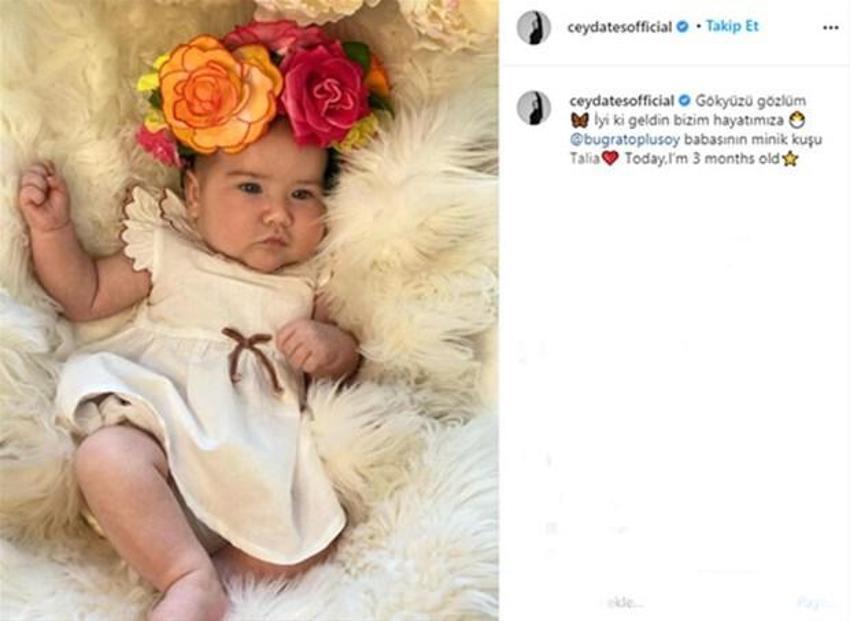 Ceyda Ateş kızının yüzünü ilk kez gösterdi