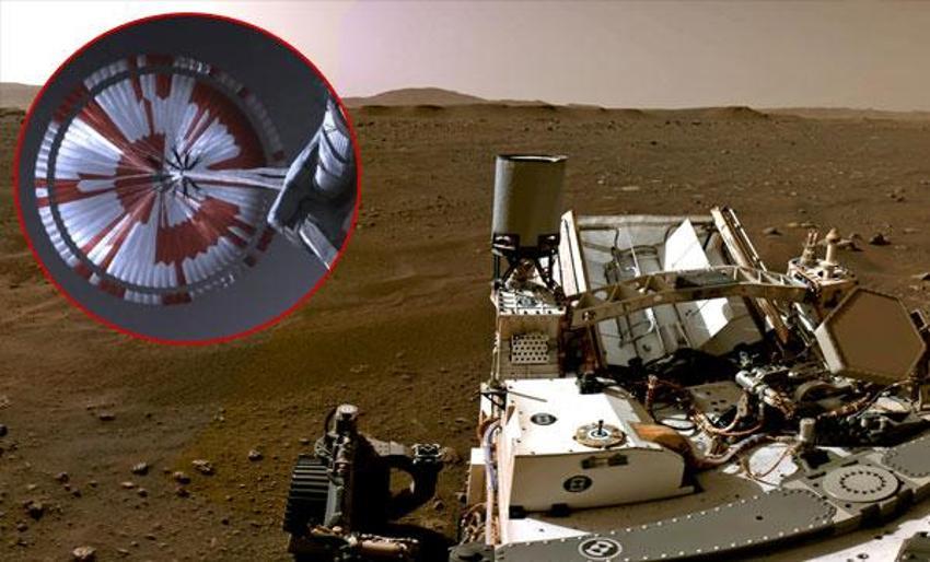 NASA'nın uzay aracı Perseverance'ın sırrı ortaya çıktı! Paraşütündeki gizli mesajı çözüldü...