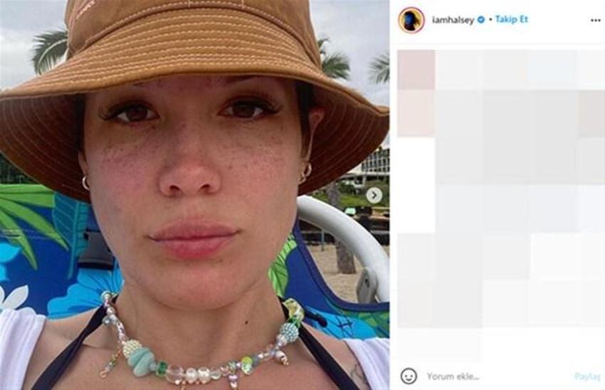 Halsey'den yeni hamilelik pozu