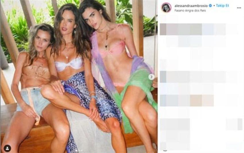 Memleketinde son günü! Doyasıya eğlendi, Alessandra Ambrosio...
