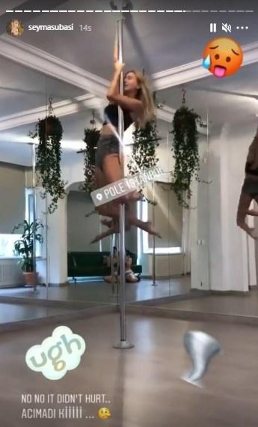 Şeyma Subaşı direk dansı yaptığı anları paylaştı!