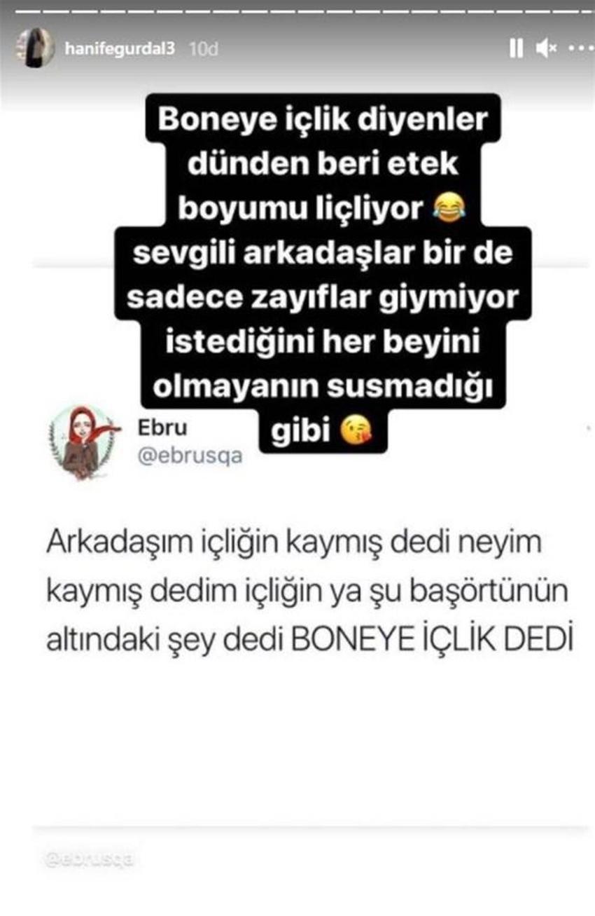 Hanife Gürdal sosyal medyayı salladı! Süper minili gönderme