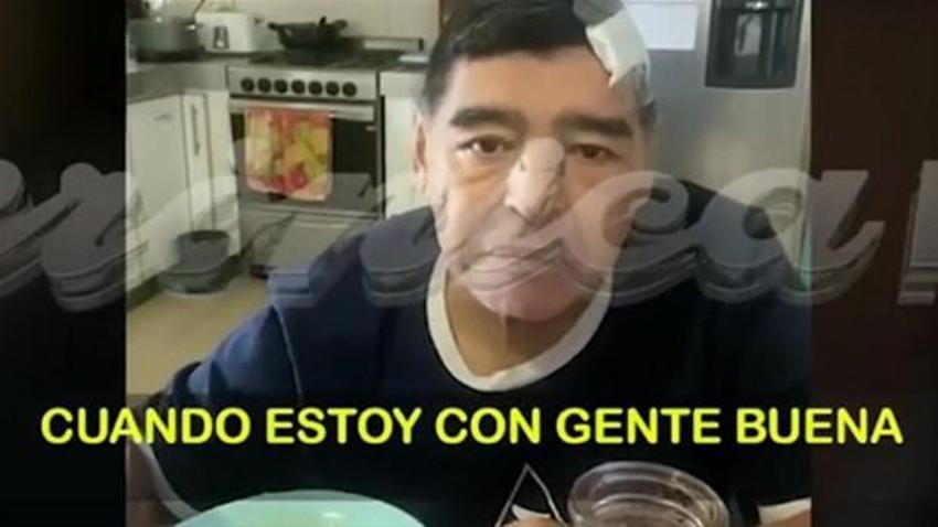 Diego Armando Maradona'nın son görüntüsü ortaya çıktı! Sevenlerini üzen sözler...