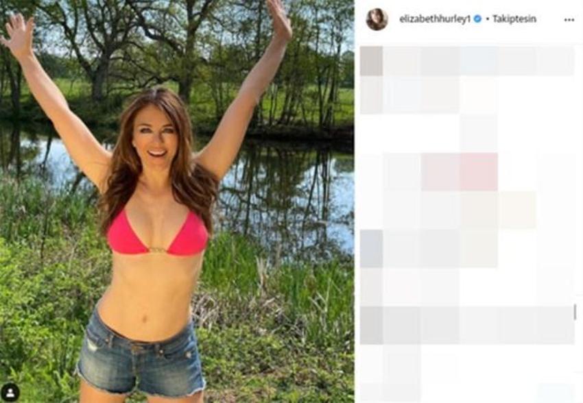 Elizabeth Hurley dayanamadı! Eleştirilere yanıt verdi