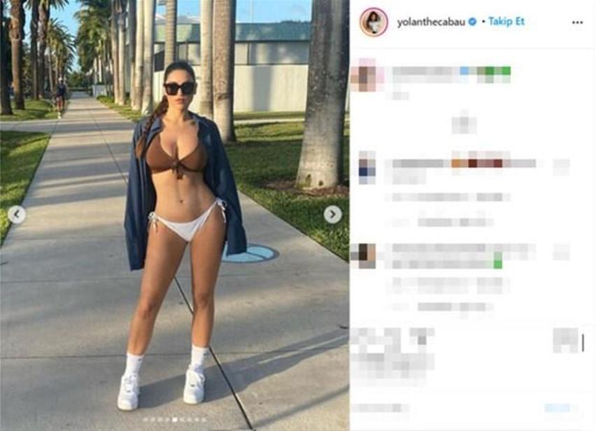 Yolanthe Cabau bikinili pozlarıyla olay yarattı!