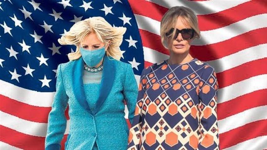 Dünya saniye saniye izledi! Melania Trump damgasını vurdu Jill Biden ve Kamala Harris ise...