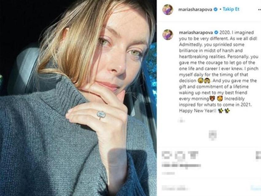 Maria Sharapova'nın 400 bin dolarlık nişan yüzüğü!