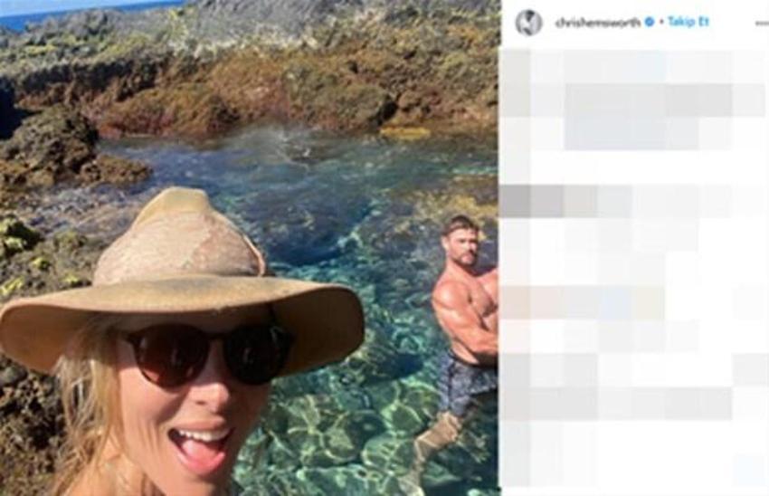 "Chris Hemsworth'un karın kaslarını uzaydan bile görebilirsiniz"