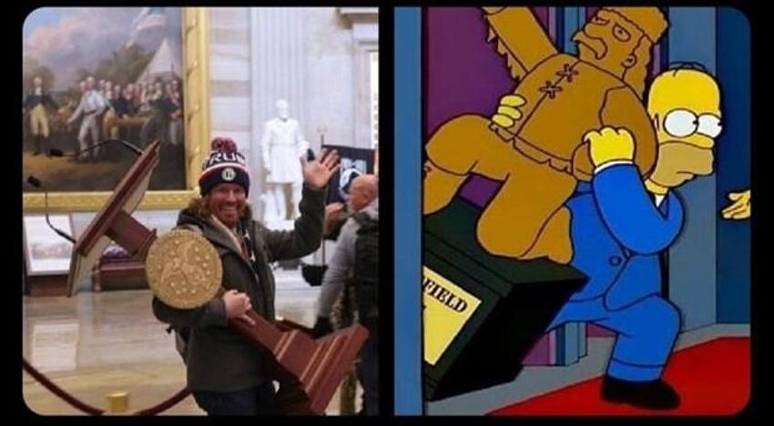 Bu kadarı da olmaz! Simpsonlar bunu da bildi!