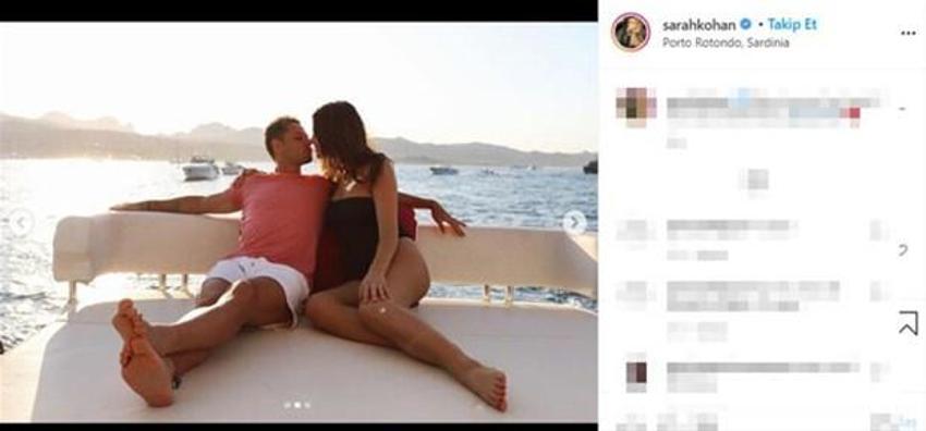Javier Hernández'in eşi Sarah Kohan'dan üstsüz poz!