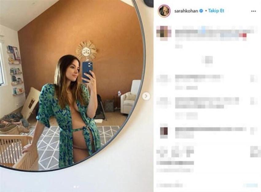 Javier Hernández'in eşi Sarah Kohan'dan üstsüz poz!