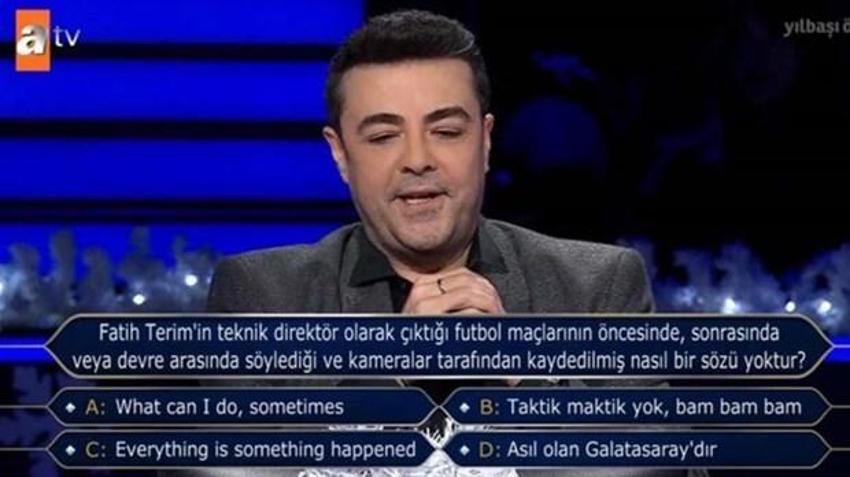 Kim Milyoner Olmak İster'de çok konuşulan Fatih Terim sorusu! Kenan İmirzalıoğlu ve Burak Kut'u güldüren anlar