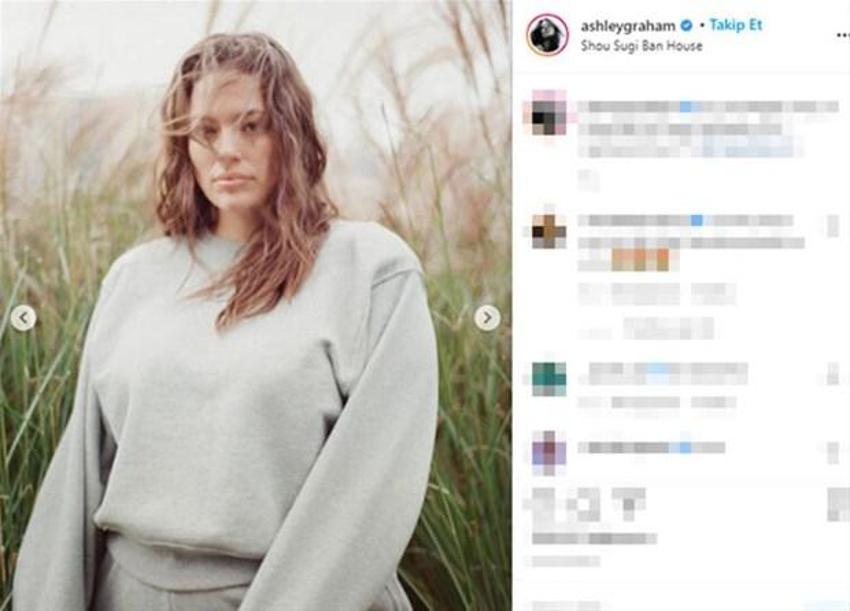 Yine Ashley Graham yine olay! Üstsüz pozlarını kocası çekti...