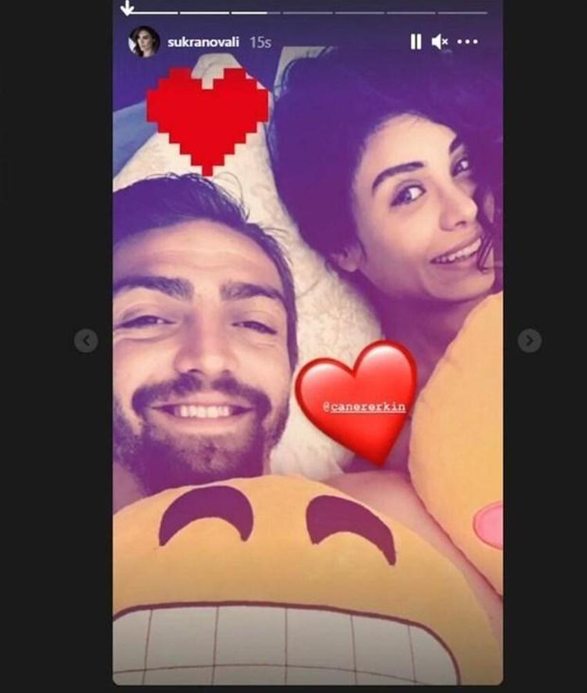 Şükran Ovalı ve Caner Erkin'den yatak pozu!