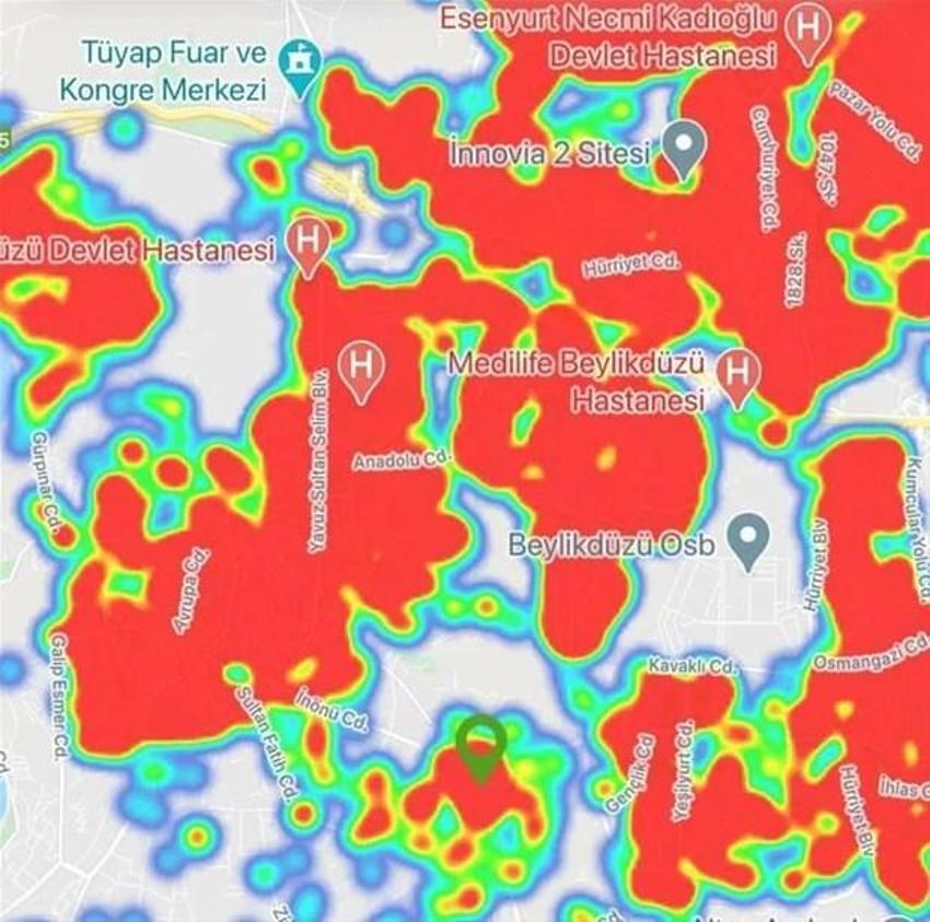 Koronavirüs haritası korku salıyor! Nüfusu 23 ilden fazla olan ilçede esnaf isyan etti...