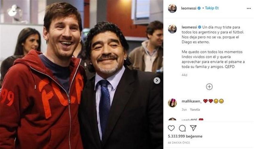 Diego Armando Maradona'nın vefatı sonrası spor dünyası yasta!
