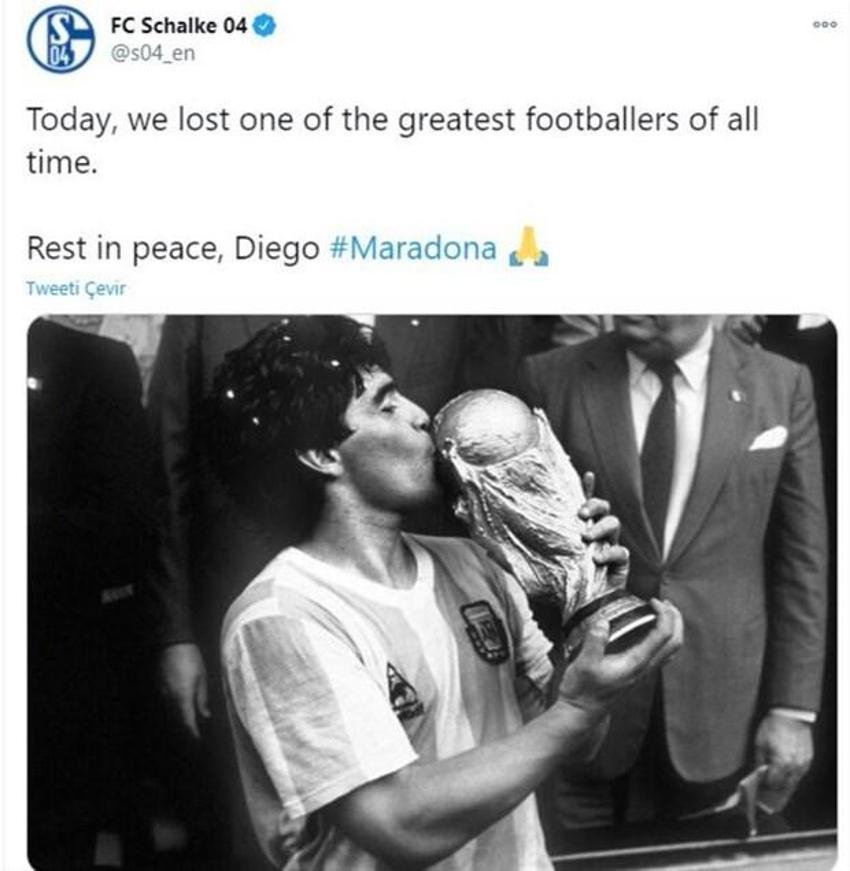 Diego Armando Maradona'nın vefatı sonrası spor dünyası yasta!